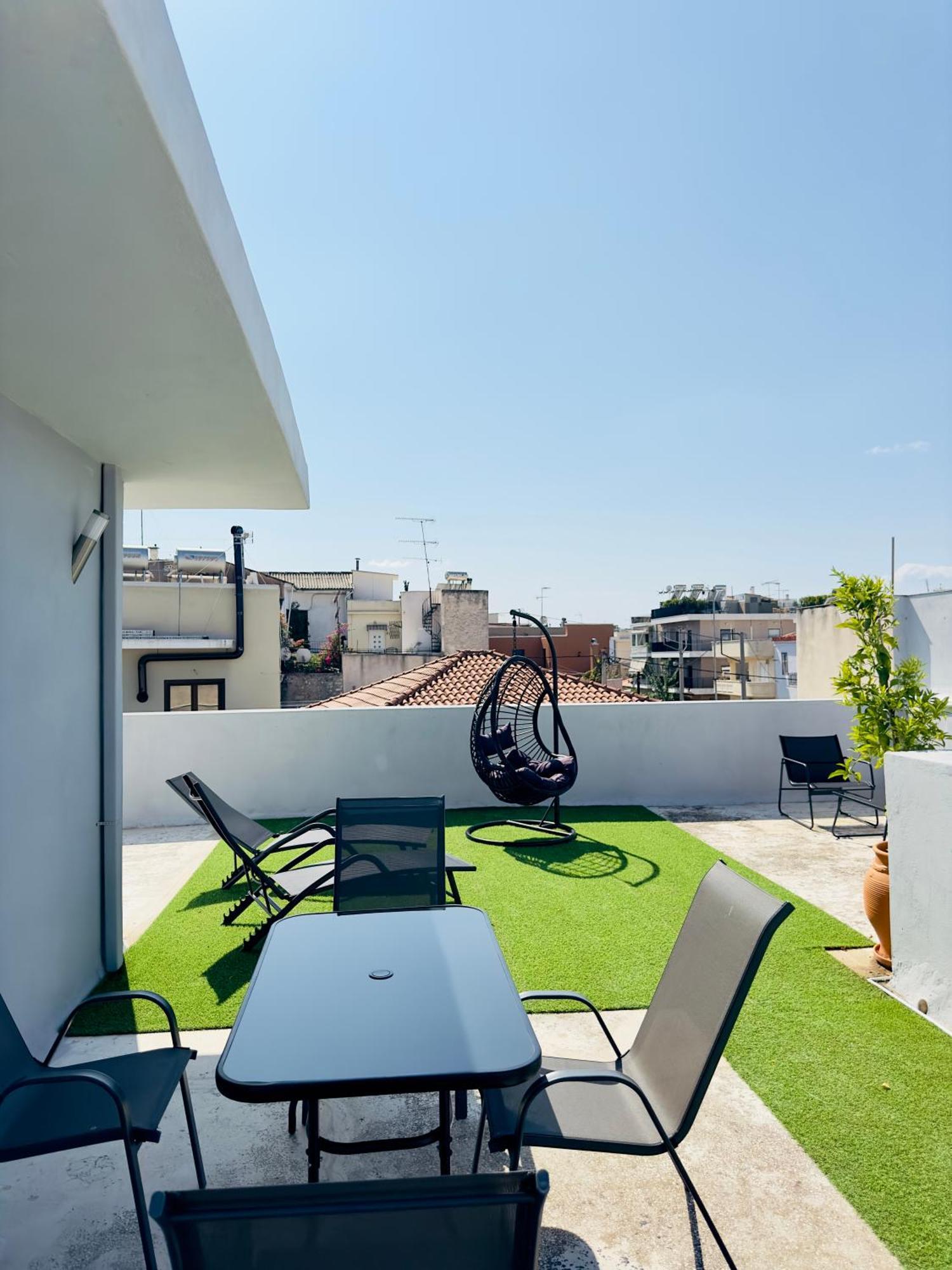 Yuna Penthouse, 100Sqm Private Rooftop Terrasse, Acropolis By Foot 雅典 外观 照片