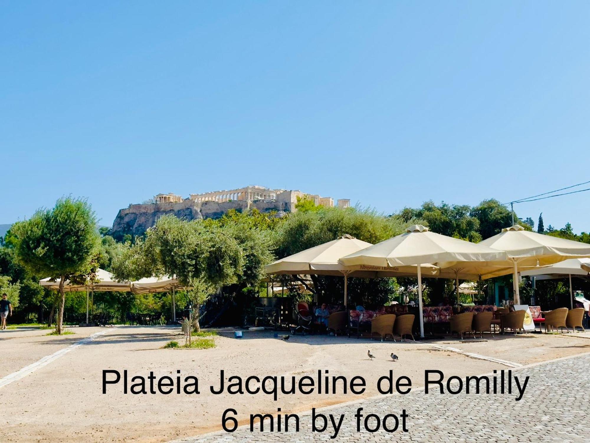Yuna Penthouse, 100Sqm Private Rooftop Terrasse, Acropolis By Foot 雅典 外观 照片