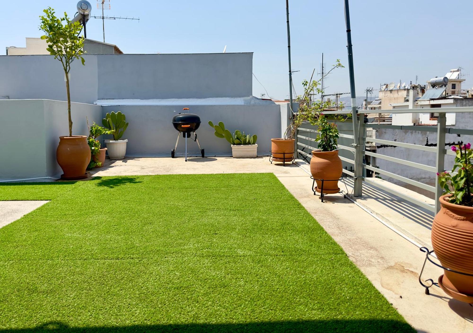 Yuna Penthouse, 100Sqm Private Rooftop Terrasse, Acropolis By Foot 雅典 外观 照片